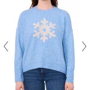 New Vince Camuto XXL Light Blue Holiday Sweater